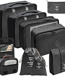 economico -borsa da viaggio set da 9 pezzi set da otto pezzi set da viaggio di grande capacità e set di borse per lo smistamento degli indumenti