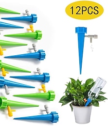 economico -12pcs sistema di irrigazione a goccia automatico autonomo per irrigazione a goccia per piante da fiore per interni domestici