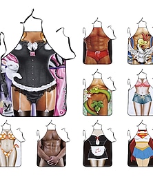 economico -grembiule da chef cosplay per donne e uomini, grembiule da cucina, grembiule da giardinaggio personalizzato con lacci lunghi, cinturino al collo, grembiuli da disegno per barbecue