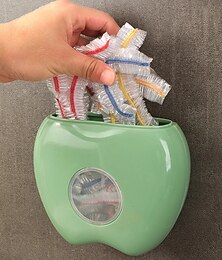 رخيصةأون -صندوق تخزين غطاء الطعام القابل للتصرف مثبت على الحائط بغطاء بلاستيكي مرن منظم حقيبة حفظ لحاويات تخزين المطبخ