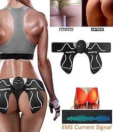 abordables -Estimulador abdominal ems para glúteos, masajeador adelgazante corporal para fitness, estimulador muscular eléctrico inteligente multifuncional, entrenador de caderas