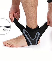 billiga -1 st fotledsstöd för kvinnor och män - justerbar rem för fotvalvsstöd - plantar fasciit-stag för stukad fotled achilles tendinit smärta och skadad fot - andningsbar kopparinfunderad nylon