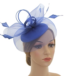 economico -Fascinators kentucky derby cappello copricapo organza poliestere / poliammide cappello fedora cappello floscio cappello in velo tea party corsa di cavalli giorno delle donne stile vintage vintage