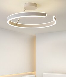 cheap -LED Pendant Light 50cm 1-Light Ring Circle Design Dimmable Aluminum Painted Finishes Luxurious Modern Style Dining Room Bedroom Pendant Lamps 110-240V ONLY DIMMABLE WITH REMOTE CONTROL