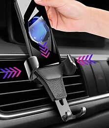 economico -Treppiede per telefono Supporto per telefono con sfiato per auto Tipo di gravità Regolabile in altezza Tinta unita Porta telefono per Auto Presa d'aria per auto Compatibile con Tutti i telefoni