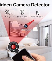 cheap -Camera Detectors LED Hidden Device Detector Anti-Spy Camera Finder Locates Hidden Device USB-C Portable Mini Mobile Phone Anti Theft Alarm in Hotels and Bathroom