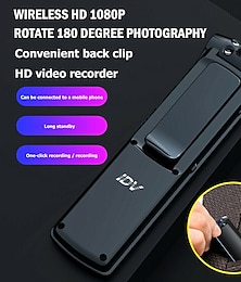 abordables -1080p mini videocámaras hd wifi pluma de grabación portátil, mini cámara de vigilancia lente de cámara giratoria