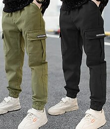 economico -Ragazzi 3D Lettera Pantaloni Estate Primavera Attivo Essenziale Bambini 2-12 Anni Casuale Quotidiano Vestibilità regolare