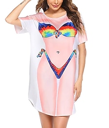 abordables -Corps des femmes Bikini Vêtements couvrants 3D Art graphique Pour Femme Adulte le jour de la Saint-Patrick Impression 3D Soirée