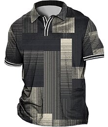 preiswerte -Herren Übergröße Poloshirt Groß und hoch Grafik-Drucke Umlegekragen Bedruckt Kurzarm Frühling Sommer Sport Modisch Strassenmode Designer Outdoor Strasse Oberteile
