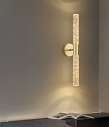 abordables -Lightinthebox Lámpara de pared LED para interior minimalista burbujas tira lineal montaje en pared luz larga decoración del hogar accesorio de iluminación, luces de pared interior para sala de estar