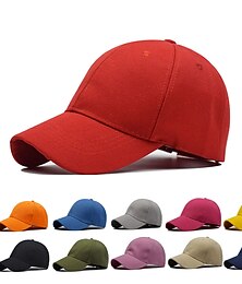 billige -1 stk unisex caps uformell solid buet solskjerm baseball cap justerbar snapback hatter for kvinner menn hip hop cap street far lue