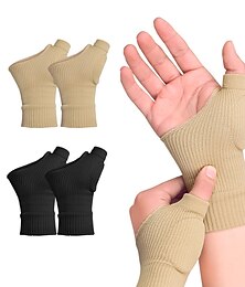 abordables -1 paire unisexe poignet pouce support manchon mitaines poignet gants compression arthrite gants sport poignet support attelle pour la fatigue dactylographie sportive
