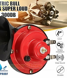 cheap -Universal Super Loud Car Horn 12V/24V Electric Snail Train Horn Super Loud Waterproof Horns Siren For Motorcycle Car Truck SUV Boat