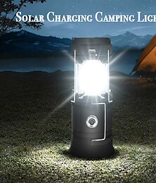 رخيصةأون -الشمسية led التخييم فانوس ماء خيمة قابلة للشحن مصباح المحمولة الفوانيس أضواء الطوارئ السوق مصباح توفير الطاقة لمبة