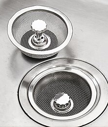 billige -1 stk. pop-up vask prop vask filter med prop, køkken rustfrit stål vandfilter, håndvask slaggeskærm