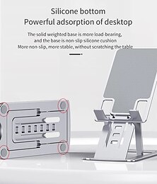 economico -supporto per tablet da tavolo regolabile in lega di alluminio telefono pieghevole supporto per telefono cellulare standard supporto per iphone ipad