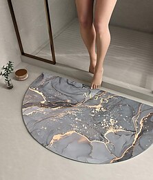 economico -tappetino da bagno in terra di diatomee marmo a semicerchio super assorbente porta del bagno tappetino ad asciugatura rapida tappetino per porta d'ingresso tappetino antiscivolo