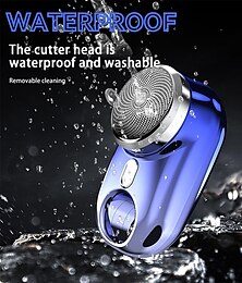 economico -rasoio elettrico portatile mini-shave per uomo rasoio elettrico da viaggio ricaricabile a un pulsante bagnato e asciutto mini rasoio elettrico