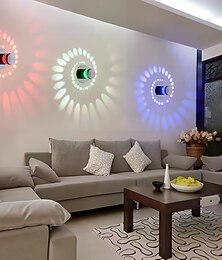 ieftine -lumini de perete cu led creative de interior living magazine/cafene aluminiu perete ip44 ac100-240v 3w
