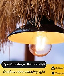 economico -luci da campeggio a led per esterni lanterne portatili ricaricabili luci torcia impermeabile 2 modalità di illuminazione