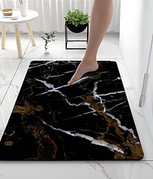 preiswerte -Kieselgur Badematte rutschfeste Marmor Muster super saugfähig Bad Teppich Fußmatte neues Design