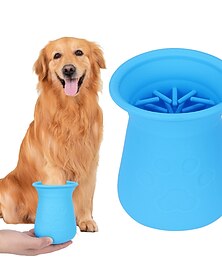 halpa -lemmikkieläinten silikonijalkojen pesukuppi koiran jalkojen pesu lemmikkieläinten tassun puhdistustyökalu jalkojen pesukuppihierontalaite