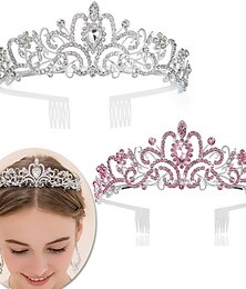 economico -buon compleanno matrimonio regina tiara per le donne corone di compleanno per le donne diademi per le donne buon compleanno sash rifornimenti del partito di compleanno delle donne decorazioni di