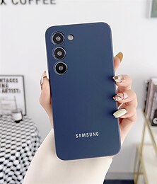Недорогие -телефон Кейс для Назначение SSamsung Galaxy S23 Ultra Plus S25 Ультра Силиконовый чехол Полная защита тела Защита от пыли Сопротивление падению с четырех углов Однотонный ТПУ
