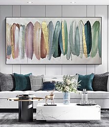 preiswerte -Mintura handgefertigte goldene Ölgemälde auf Leinwand, Wandkunst, Dekoration, modernes abstraktes Bild für Wohnkultur, gerolltes, rahmenloses, ungedehntes Gemälde