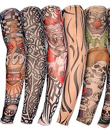 abordables -manga de tatuaje de brazo de flor manga de tatuaje de equitación al aire libre sin costuras manga de protección solar manga de tatuaje de equitación