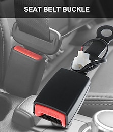 cheap -2PCs Car Seat Belt Lock Universal Auto Car Safety Seat Lock Camlock Car Seat Belt Buckle Socket Plug Connector Car Accessories Replacement Part