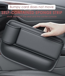 cheap -Multifunction Seat Gap Storage Bag For Car Seat Gap Filler With Phone Cup Holder PU Leather Car Interior Crevice Organizers Box