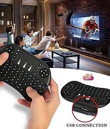 cheap -Mini Wireless Keyboard with Multi-touch Touchpad 7 Colors Backlight Wireless Touchable Remote Control for Smart TV Box Desktop Touchpad PC