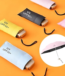 ieftine -mini umbrelă de soare anti UV umbrelă de soare portabilă ușoară femei bărbați umbrelă de soare pentru umbrele de călătorie rezistente la apă