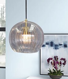 olcso -led függőlámpa sziget dizájn üveggömb kialakítás galvanizált nordic style 110-240 v