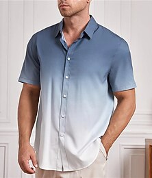 preiswerte -Herren Übergröße Hawaiihemd Sommerhemd Groß und hoch Grafik-Drucke Umlegekragen Bedruckt Kurzarm Frühling Sommer Tropisch Modisch Hawaiianisch Outdoor Strasse Oberteile
