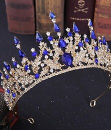 baratos -coroas e tiaras de rainha de cristal com faixa de pente para mulheres e meninas coroas de princesa acessórios de cabelo para aniversário de casamento fantasia de halloween cosplay