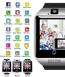 olcso -Q18 Okos óra 1.54 hüvelyk Intelligens Watch Bluetooth 2G Lépésszámláló Hívás emlékeztető ülő Emlékeztető Kompatibilis valamivel Android iOS Női Férfi Kéz nélküli hívások Üzenet emlékeztető Lépéskövető