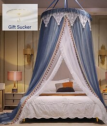 abordables -moustiquaire d'intérieur moustiquaire à baldaquin avec installation facile supérieure adaptée aux couples et à la famille, atmosphère romantique en version d'épaississement de cryptage d'été