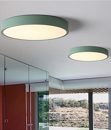 Недорогие -светодиодный потолочный светильник macaron с регулируемой яркостью 40 см/50 см/60 см потолочные светильники для гостиной, спальни, офиса, 110-240 В