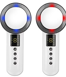 economico -display lcd dispositivo dimagrante corpo ad ultrasuoni macchina per la perdita di peso anticellulite bruciagrassi ems cavitazione lifting del viso massaggiatore di bellezza con terapia della luce blu