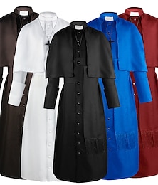 economico -Retrò Vintage Medievale Rinascimento Mascherata Prete Per uomo Fantasia Stile Steampunk Carnevale Mascherata Feste Casual Quotidiano Adulti Body / Tutina Cintura Sciarpa
