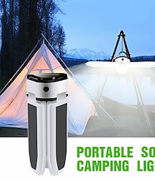 billiga -campingljus solar utomhus 60led usb uppladdningsbar glödlampa bärbar hopfällbar lampa läger för tält vandring picknick nödlampa