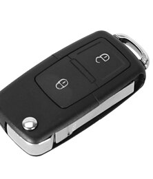 Χαμηλού Κόστους -ανταλλακτικό τηλεχειριστήριο εισόδου χωρίς κλειδί Πομπός κλίκερ μπρελόκ 2 κουμπί για volkswagen amarok transporter t5 t6 τηλεχειριστήριο flip keychain keychain
