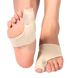 abordables -Protector de pie sebs para el cuidado de los pies, corrector de hallux valgus, alto elástico, separador de dedos de día y noche, cubierta de pie con silicona