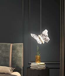 economico -Lampadari A Sospensione A Led Per Isola Camera Da Letto Lampadari A Sospensione Moderni In Acrilico Design A Farfalla Ideali Per Isola Cucina Illuminazione A Sospensione Per Cucina