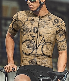 abordables -Homme Maillot Velo Cyclisme Manche Courte Cyclisme Maillot Top avec 3 poches arrière VTT Vélo tout terrain Vélo Route Respirable Séchage rapide Evacuation de l'humidité Bandes Réfléchissantes Rouge