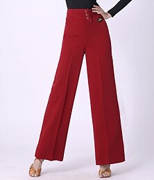 economico -Balli latino-americani Balli da sala Pantaloni Colore Puro A fantasia Per donna Prestazioni Addestramento Alto Elastene