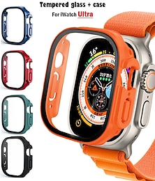 cheap -Watch Case with Screen Protector Compatible with Apple Watch Ultra 49mm / Series 8 7 41mm 45mm / Series 6 5 4 SE 40mm 44mm / Series 3 2 1 38mm 42mm Shockproof Hard PC Watch Cover